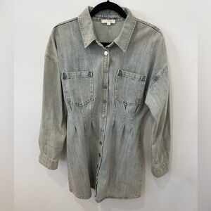 Eclair Women’s Denim Button-Up Dress - M